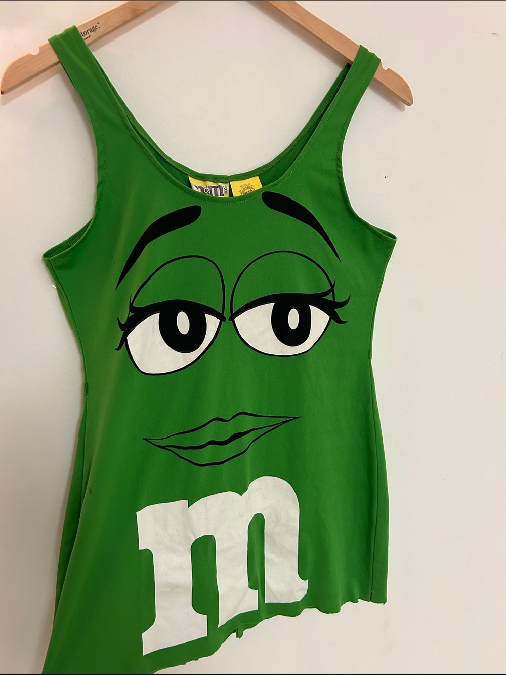 Green M&M's Character mini dress